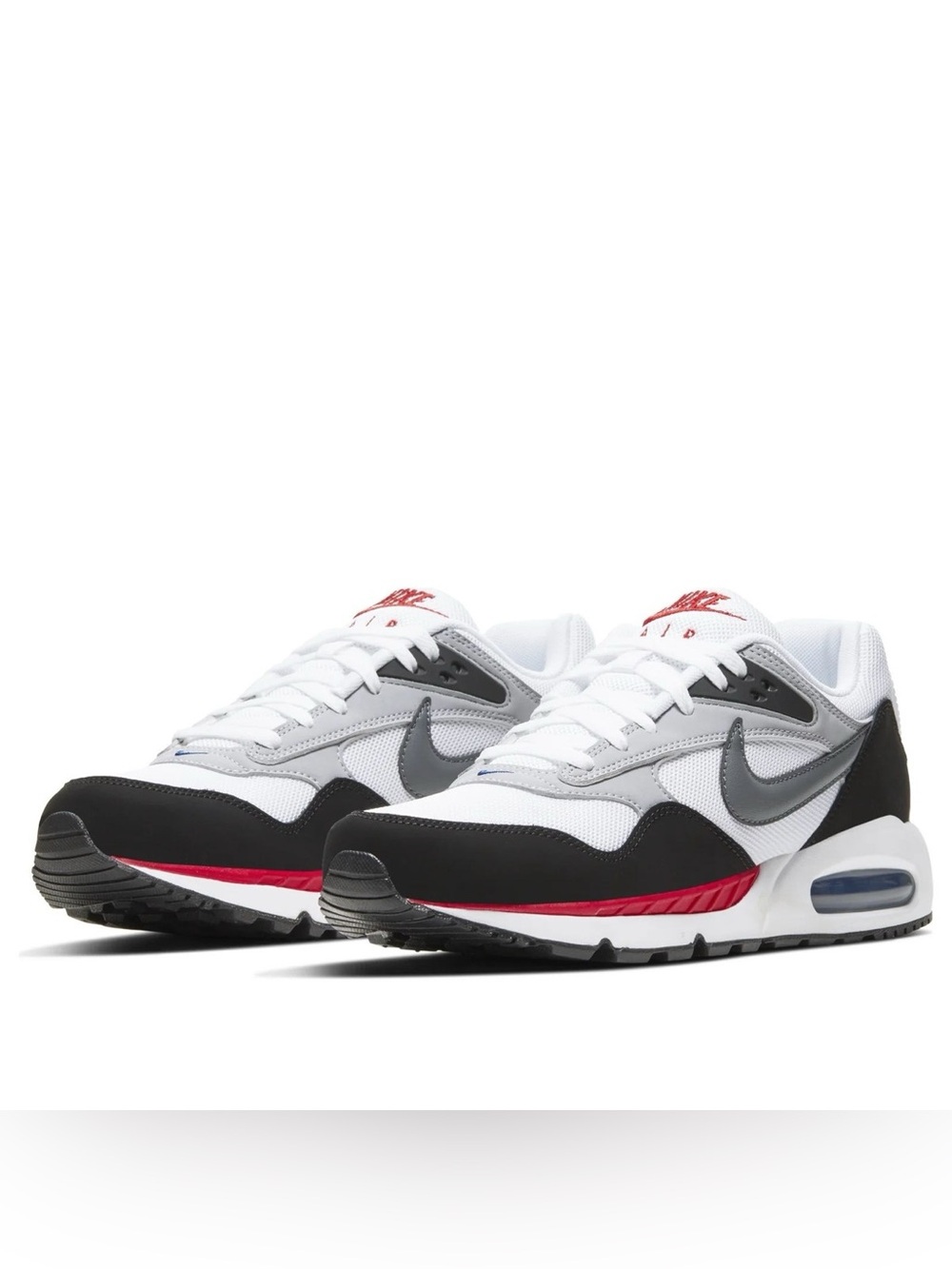 Nike Men's White Black Gray Red Air Max Sneakers